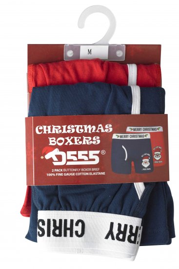 D555 Claus Christmas Boxers 2-pack - Εσώρουχα/Μαγιό - Aνδρικά Εσώρουχα μεγάλα μεγέθη