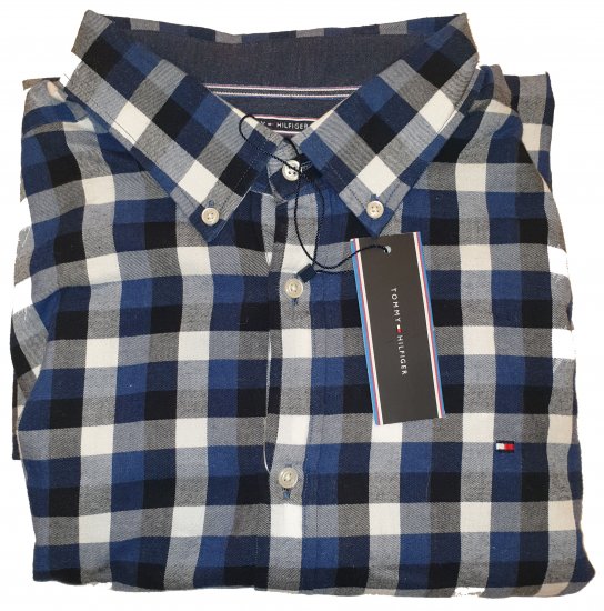 Tommy Hilfiger Gingham Twill Shirt Blue - Η τρελή προσφορά του Απριλίου της Motley - 
