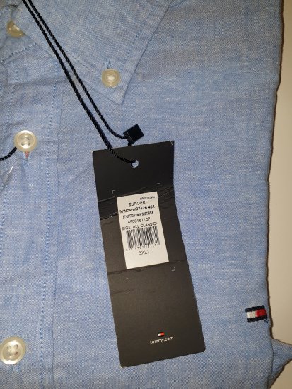 Tommy Hilfiger Cotton/linen Short Sleeve Shirt Blue - Η τρελή προσφορά του Απριλίου της Motley - 