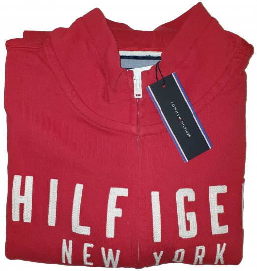 Tommy Hilfiger Kent Zip Thru Sweatshirt Red - Η τρελή προσφορά του Απριλίου της Motley - 