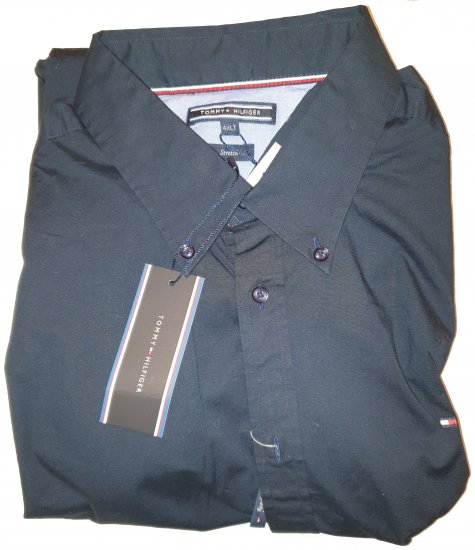 Tommy Hilfiger Stretch Poplin Shirt Black - Η τρελή προσφορά του Απριλίου της Motley - 