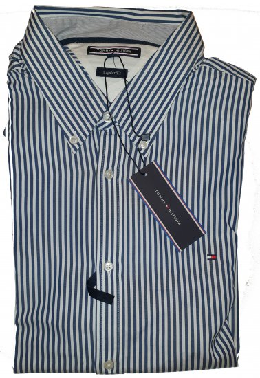 Tommy Hilfiger North Stripe Long Sleeve Shirt Blue/White - Η τρελή προσφορά του Απριλίου της Motley - 