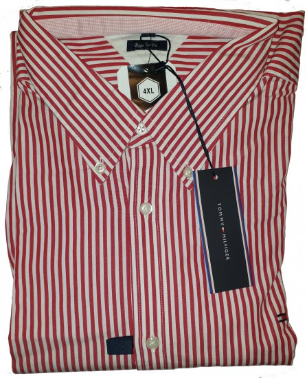 Tommy Hilfiger North Stripe Long Sleeve Shirt Red - Η τρελή προσφορά του Απριλίου της Motley - 