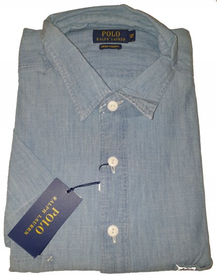 Polo Ralph Lauren TC7E Short Sleeve Shirt Lite Indigo - Η τρελή προσφορά του Απριλίου της Motley - 
