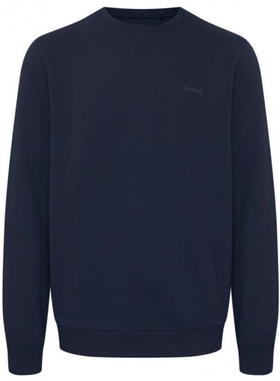 Blend Sweatshirt 2522 Dress Blues - φούτερ/Φούτερ με κουκούλα - φούτερ/Φούτερ με κουκούλα ανδρικά μεγάλα μεγέθη 