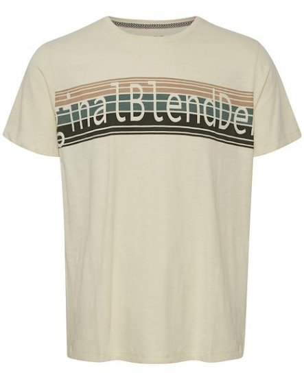 Blend T-Shirt 4242 Cloud Cream - Μακό μπλουζάκια - Aνδρικά μπλουζεσ μεγάλα μεγέθη