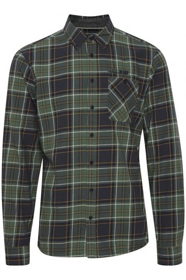 Blend Checked Long Sleeve Shirt 4324 Dress Blues - Πουκάμισα - Aνδρικά πουκαμισα μεγαλα μεγάλα μεγέθη