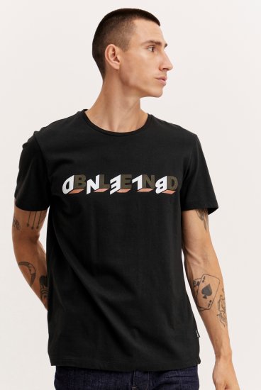 Blend 4795 T-Shirt Black - Μακό μπλουζάκια - Aνδρικά μπλουζεσ μεγάλα μεγέθη