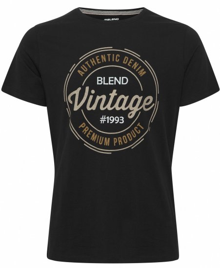 Blend 8411 T-Shirt Black - Μακό μπλουζάκια - Aνδρικά μπλουζεσ μεγάλα μεγέθη