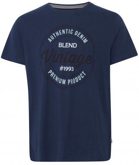 Blend 8411 T-Shirt Dress Blues - Μακό μπλουζάκια - Aνδρικά μπλουζεσ μεγάλα μεγέθη