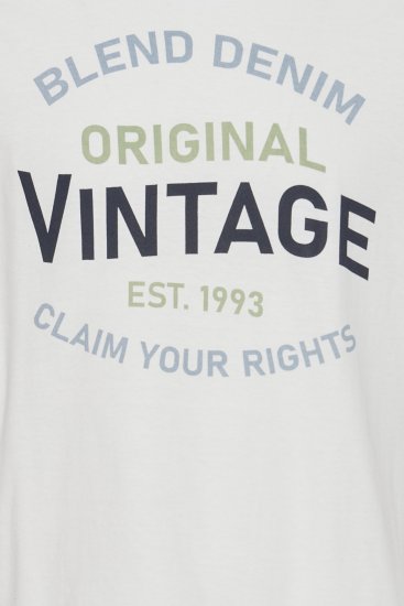 Blend 5018 T-Shirt white - Μακό μπλουζάκια - Aνδρικά μπλουζεσ μεγάλα μεγέθη