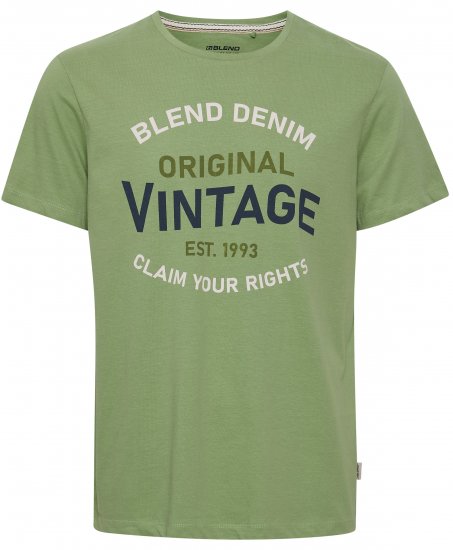 Blend 5018 T-Shirt Green - Μακό μπλουζάκια - Aνδρικά μπλουζεσ μεγάλα μεγέθη