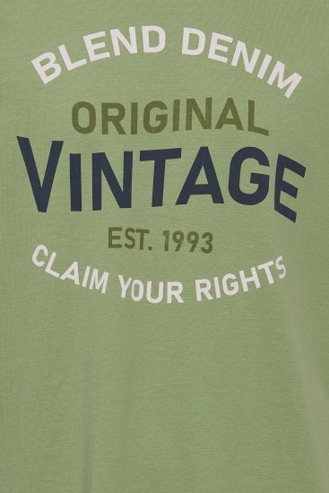 Blend 5018 T-Shirt Green - Μακό μπλουζάκια - Aνδρικά μπλουζεσ μεγάλα μεγέθη