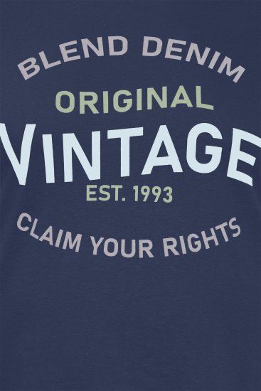 Blend 5018 T-Shirt Navy - Μακό μπλουζάκια - Aνδρικά μπλουζεσ μεγάλα μεγέθη