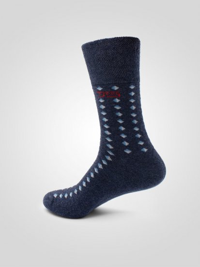 D555 Harold 3 Extra Wide Comfort Fit Socks 3-pack Navy/Denim - Εσώρουχα/Μαγιό - Aνδρικά Εσώρουχα μεγάλα μεγέθη