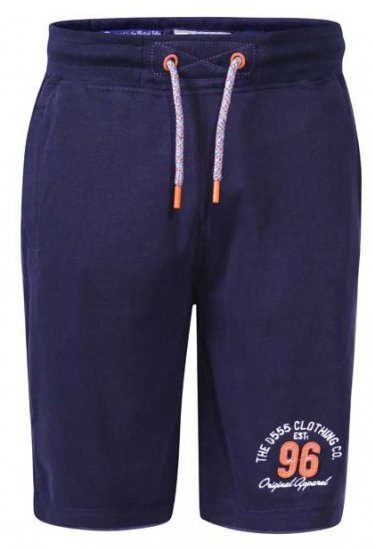 D555 Tompkins 2 Elasticated Waist Shorts Navy - Αθλητικές φόρμες/σορτσάκια - Αθλητικές Φόρμες ανδρικεσ μεγάλα μεγέθη
