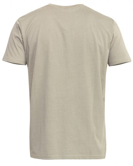 D555 Signature V-neck T-shirt Khaki - Μακό μπλουζάκια - Aνδρικά μπλουζεσ μεγάλα μεγέθη