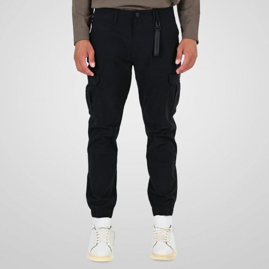 Double Outfitters CCP-4130 Παντελόνι cargo Μαύρο - Τζιν και παντελόνια - Aνδρικα τζιν παντελόνια μεγάλα μεγέθη