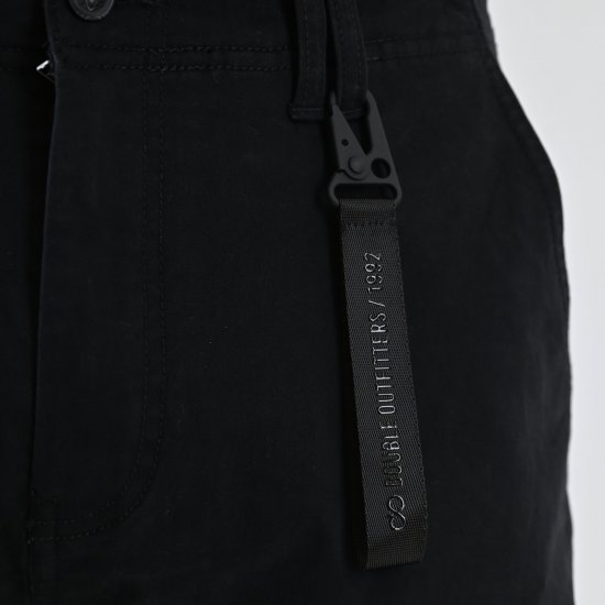 Double Outfitters CCP-4130 Παντελόνι cargo Μαύρο - Τζιν και παντελόνια - Aνδρικα τζιν παντελόνια μεγάλα μεγέθη