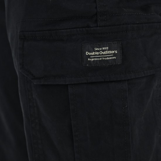 Double Outfitters CCP-4130 Παντελόνι cargo Μαύρο - Τζιν και παντελόνια - Aνδρικα τζιν παντελόνια μεγάλα μεγέθη