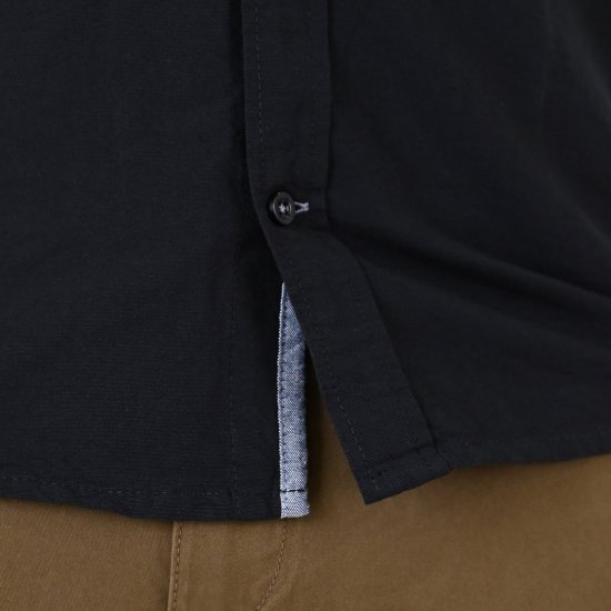 Double Outfitters GS-5225 Πουκάμισο Oxford Μαύρο - Πουκάμισα - Aνδρικά πουκαμισα μεγαλα μεγάλα μεγέθη