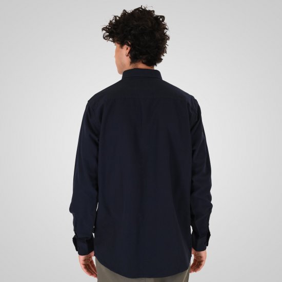 Double Outfitters GS-5225 Πουκάμισο Oxford Μπλε μαρέν - Πουκάμισα - Aνδρικά πουκαμισα μεγαλα μεγάλα μεγέθη