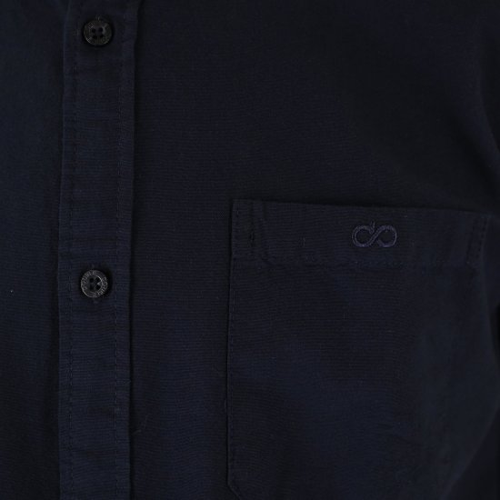 Double Outfitters GS-5225 Πουκάμισο Oxford Μπλε μαρέν - Πουκάμισα - Aνδρικά πουκαμισα μεγαλα μεγάλα μεγέθη