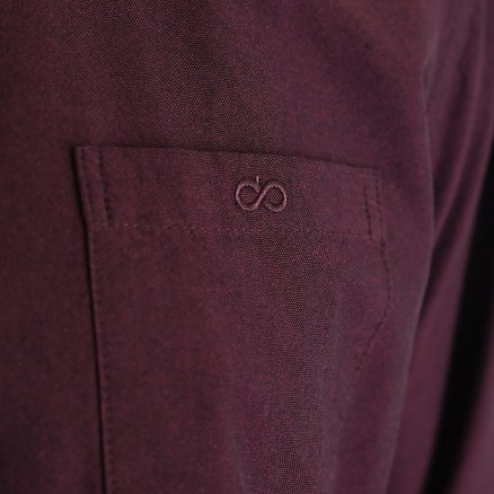 Double Outfitters GS-5225 Πουκάμισο Oxford Μπορντό - Πουκάμισα - Aνδρικά πουκαμισα μεγαλα μεγάλα μεγέθη