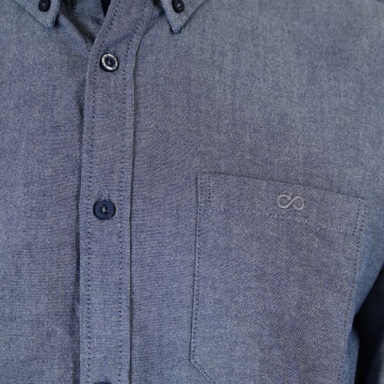 Double Outfitters GS-5225 Πουκάμισο Oxford Γαλάζιο - Πουκάμισα - Aνδρικά πουκαμισα μεγαλα μεγάλα μεγέθη