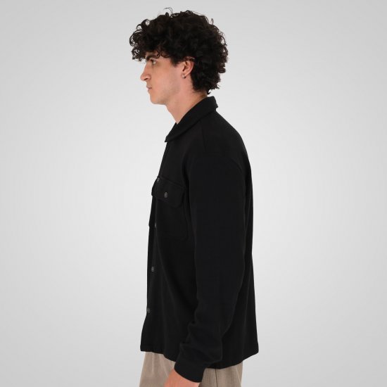 Double Outfitters GS-5237 Πουκάμισο-τζάκετ Μαύρο - Πουκάμισα - Aνδρικά πουκαμισα μεγαλα μεγάλα μεγέθη