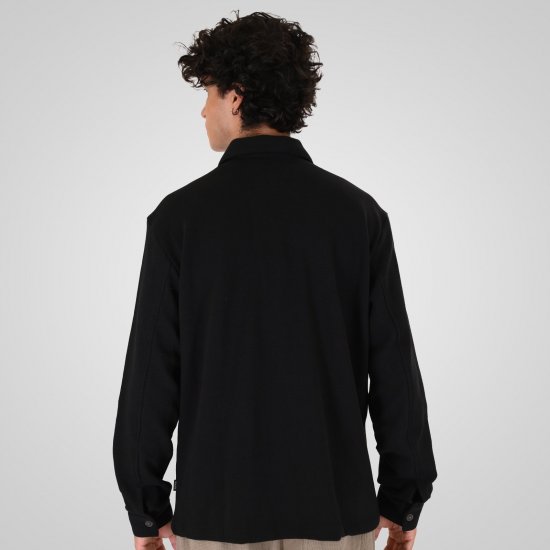 Double Outfitters GS-5237 Πουκάμισο-τζάκετ Μαύρο - Πουκάμισα - Aνδρικά πουκαμισα μεγαλα μεγάλα μεγέθη