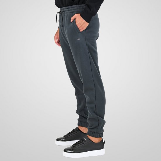Double Outfitters MPAN-6055 Παντελόνι φόρμας Ανθρακί - Αθλητικές φόρμες/σορτσάκια - Αθλητικές Φόρμες ανδρικεσ μεγάλα μεγέθη