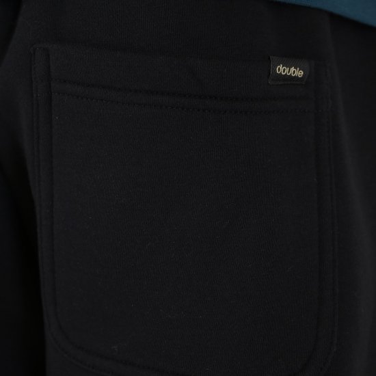 Double Outfitters MPAN-6055 Παντελόνι φόρμας Μαύρο - Αθλητικές φόρμες/σορτσάκια - Αθλητικές Φόρμες ανδρικεσ μεγάλα μεγέθη