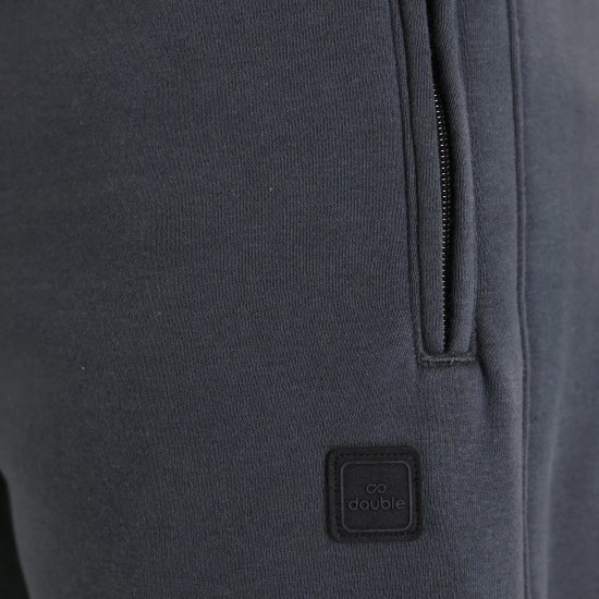 Double Outfitters MPAN-6056 Παντελόνι φόρμας Ανθρακί - Αθλητικές φόρμες/σορτσάκια - Αθλητικές Φόρμες ανδρικεσ μεγάλα μεγέθη