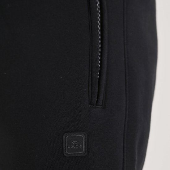 Double Outfitters MPAN-6056 Παντελόνι φόρμας Μαύρο - Αθλητικές φόρμες/σορτσάκια - Αθλητικές Φόρμες ανδρικεσ μεγάλα μεγέθη
