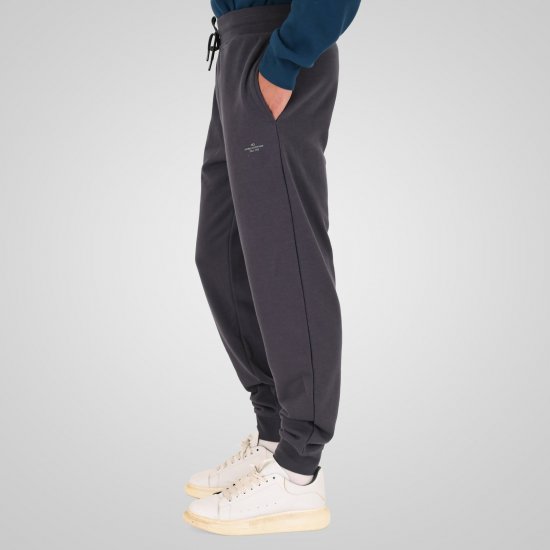 Double Outfitters MPAN-6057 Παντελόνι φόρμας Ανθρακί - Αθλητικές φόρμες/σορτσάκια - Αθλητικές Φόρμες ανδρικεσ μεγάλα μεγέθη