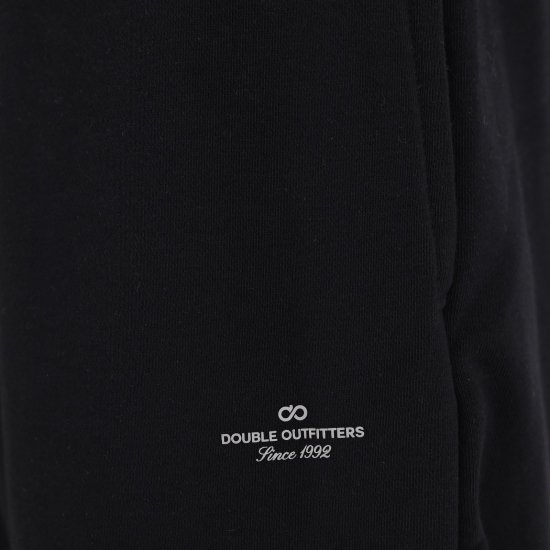 Double Outfitters MPAN-6058 Παντελόνι φόρμας Μαύρο - Αθλητικές φόρμες/σορτσάκια - Αθλητικές Φόρμες ανδρικεσ μεγάλα μεγέθη