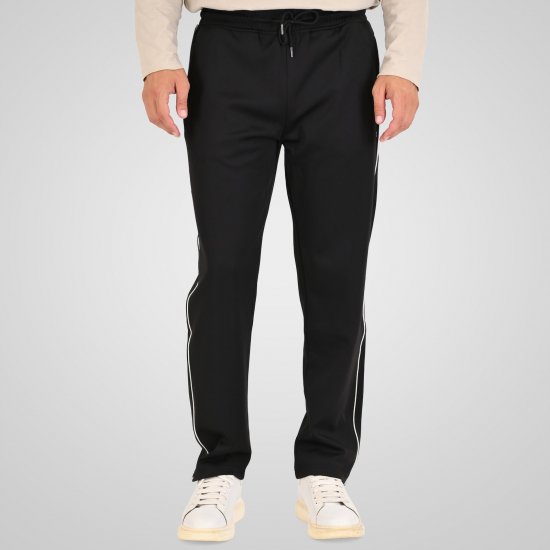 Double Outfitters MPAN-6061 Παντελόνι φόρμας Μαύρο - Αθλητικές φόρμες/σορτσάκια - Αθλητικές Φόρμες ανδρικεσ μεγάλα μεγέθη
