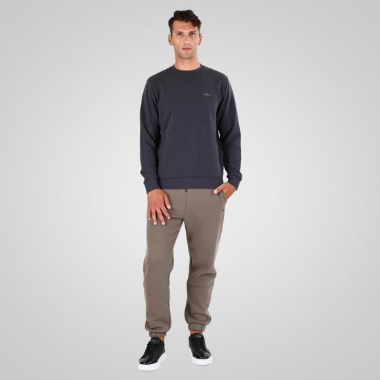 Double Outfitters MTOP-1141 Φούτερ Ανθρακί - φούτερ/Φούτερ με κουκούλα - φούτερ/Φούτερ με κουκούλα ανδρικά μεγάλα μεγέθη 