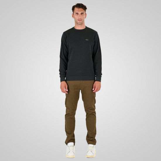 Double Outfitters MTOP-1141 Φούτερ Σκούρο πράσινο - φούτερ/Φούτερ με κουκούλα - φούτερ/Φούτερ με κουκούλα ανδρικά μεγάλα μεγέθη 