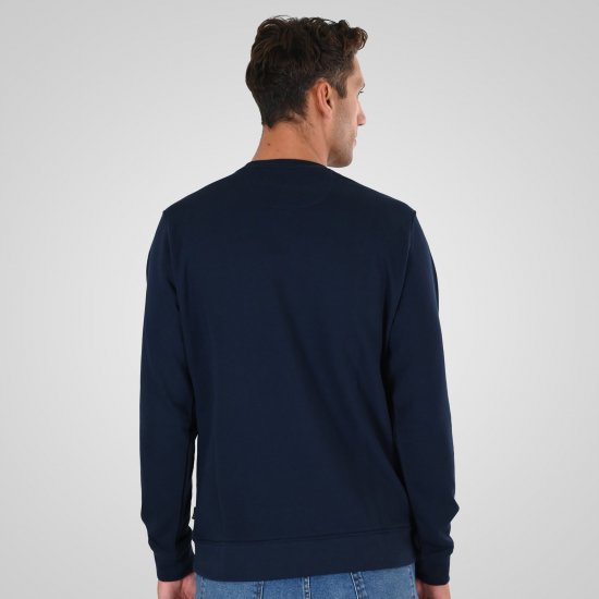 Double Outfitters MTOP-1141 Φούτερ Μπλε μαρέν - φούτερ/Φούτερ με κουκούλα - φούτερ/Φούτερ με κουκούλα ανδρικά μεγάλα μεγέθη 