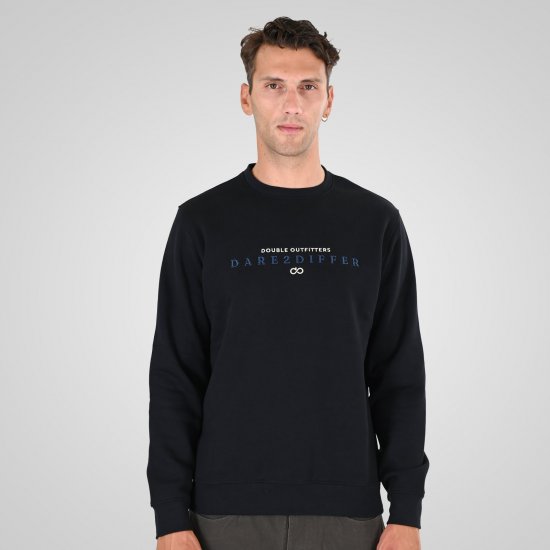 Double Outfitters MTOP-1151 Φούτερ Μαύρο - φούτερ/Φούτερ με κουκούλα - φούτερ/Φούτερ με κουκούλα ανδρικά μεγάλα μεγέθη 