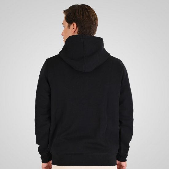 Double Outfitters MTOP-1160 Φούτερ με κουκούλα και φερμουάρ Μαύρο - φούτερ/Φούτερ με κουκούλα - φούτερ/Φούτερ με κουκούλα ανδρικά μεγάλα μεγέθη 