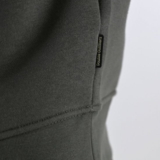 Double Outfitters MTOP-1163 Φούτερ με μισό φερμουάρ Χακί - φούτερ/Φούτερ με κουκούλα - φούτερ/Φούτερ με κουκούλα ανδρικά μεγάλα μεγέθη 
