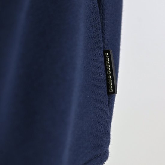 Double Outfitters MTOP-1163 Φούτερ με μισό φερμουάρ Μπλε μαρέν - φούτερ/Φούτερ με κουκούλα - φούτερ/Φούτερ με κουκούλα ανδρικά μεγάλα μεγέθη 