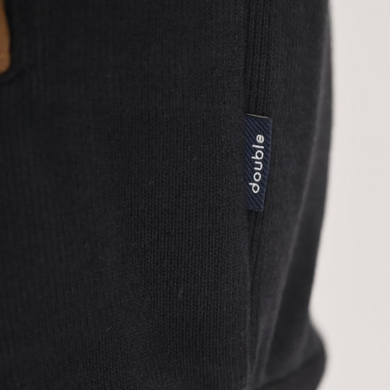 Double Outfitters SEL-1168 Ζακέτα φούτερ με φερμουάρ Μαύρο - φούτερ/Φούτερ με κουκούλα - φούτερ/Φούτερ με κουκούλα ανδρικά μεγάλα μεγέθη 