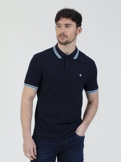Mish Mash Stockholm Polo Navy - Πόλο μπλουζάκια - Aνδρικά μπλουζακια πολο μεγάλα μεγέθη