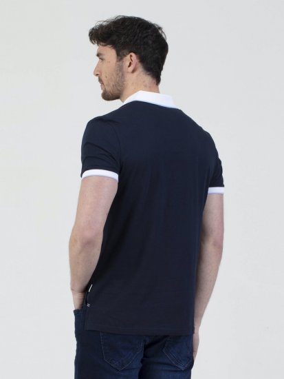 Mish Mash Zegreb Sporty Polo Navy - Πόλο μπλουζάκια - Aνδρικά μπλουζακια πολο μεγάλα μεγέθη