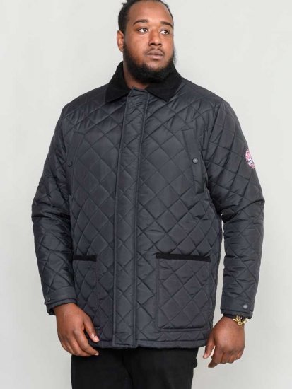 D555 Northcole Quilted Jacket Black - Μπουφάν - Aνδρικά μπουφαν μεγάλα μεγέθη