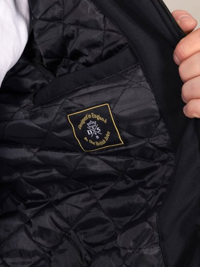 D555 Jamie Soft Shell Detachable Hood Padded Jacket Μαύρο - Μπουφάν - Aνδρικά μπουφαν μεγάλα μεγέθη